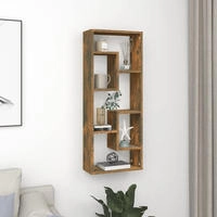 vidaXL Wandregal R&auml;uchereiche 36x16x90 cm Holzwerkstoff