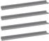 vidaXL Wandregale 4 Stk. Grau 80x9x3 cm (326676)