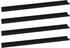 vidaXL Wandregale 4 Stk. Schwarz 100x9x3 cm (326670)