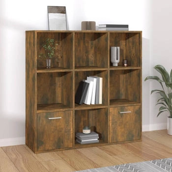 vidaXL B&uuml;cherschrank R&auml;uchereiche 98x30x98 cm (815447)