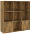 vidaXL Bücherschrank Räuchereiche 98x30x98 cm (815447)