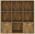 vidaXL Bücherschrank Räuchereiche 98x30x98 cm (815447)
