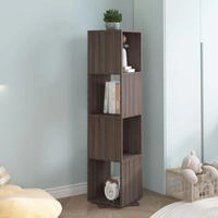 vidaXL Drehregal Grau und Sonoma-Eiche 34,5x34,5x75,5 cm Holzwerkstoff