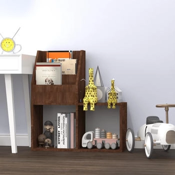 vidaXL Kinder-B&uuml;cherregal Braun Eiche 71x30x78,5 cm (339521)
