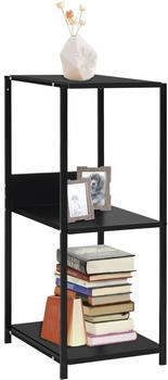 vidaXL Kleines Bücherregal Schwarz 33,5x39,6x79,7 cm (288232)