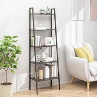 vidaXL Standregal mit 5 B&ouml;den Schwarz 56x35x174 cm