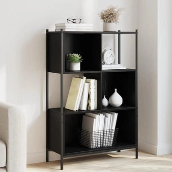 vidaXL B&uuml;cherregal Schwarz 72x28x109 cm (838883)