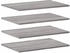 vidaXL Wandregale 4 Stk. Grau Sonoma 60x40x1,5 cm (838245)