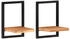 vidaXL Wandregale 2 Stk. 25x25x35 cm Massivholz Akazie (338461)