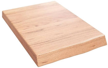 vidaXL Wandregal Hellbraun 40x60x(2-6) cm Massivholz Eiche Behandelt (363637)