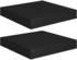 vidaXL Schweberegale 2 Stk. Schwarz 23x23,5x3,8 cm MDF (323824)