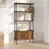 vidaXL Regal mit 5 Böden und Schrank 80x40x163 cm Stahl (336356)