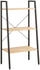 vidaXL Standregal 3 Böden Hellbraun und Schwarz 56x35x108 cm (336361)