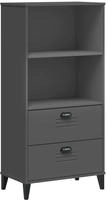 vidaXL B&uuml;cherschrank VIKEN Anthrazit 60x35x123 cm Holzwerkstoff