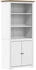 vidaXL Bücherregal BODO Weiß und Braun 82x40x173 cm Massivholz Kiefer (355057)