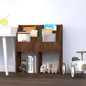 vidaXL Kinder-B&uuml;cherregal Braun Eiche 71x30x78,5 cm (339528)