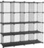 Songmics LPI44 Gitterwürfel Steckregal 123x123x32 cm