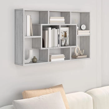 vidaXL Wandregal Grau Sonoma 85x16x52,5 cm cm (820461)
