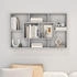 vidaXL Wandregal Grau Sonoma 85x16x52,5 cm cm (820461)