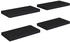 vidaXL Schweberegale 4 Stk. Schwarz 50x23x3,8 cm MDF (323831)