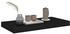 vidaXL Schweberegale 4 Stk. Schwarz 50x23x3,8 cm MDF (323831)