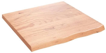 vidaXL Wandregal Hellbraun 60x60x(2-4) cm Massivholz Eiche Behandelt (363654)