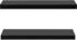 vidaXL Schweberegale 2 Stk. Schwarz 80x20x3,8 cm (288202)