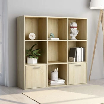 vidaXL Bücherregal Sonoma-Eiche 98x30x98 cm (801119)