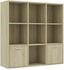 vidaXL Bücherregal Sonoma-Eiche 98x30x98 cm (801119)