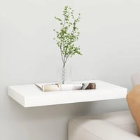 vidaXL Schweberegal Eichen-Optik und Wei&szlig; 50x23x3,8 cm MDF