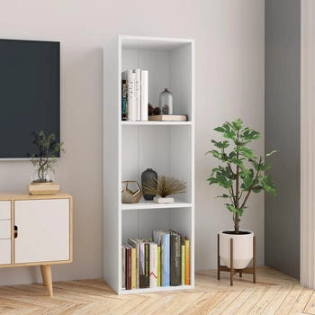 vidaXL B&uuml;cherregal/TV-Schrank Wei&szlig; 36x30x114 cm (800135)