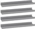vidaXL Wandregale 4 Stk. Grau 40x9x3 cm (326674)