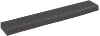 vidaXL Wandregal Dunkelbraun 60x10x4 cm Massivholz Eiche Behandelt