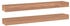 vidaXL Wandregale 2 Stk. 90x15x4 cm Massivholz Teak (340756)