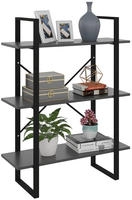 B&uuml;cherregal Grau 80x30x105 Cm Holzwerkstoff Vidaxl