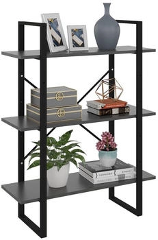 vidaXL B&uuml;cherregal Grau 80x30x105 cm (806529)