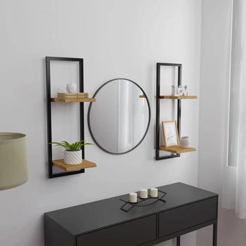vidaXL Wandregale 2 Stk. 25x25x75 cm Massivholz Akazie (338462)