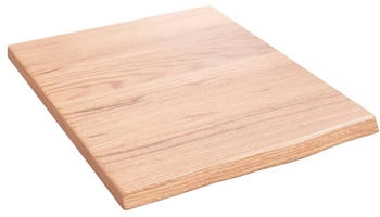 vidaXL Wandregal Hellbraun 40x50x2 cm Massivholz Eiche Behandelt (363632)