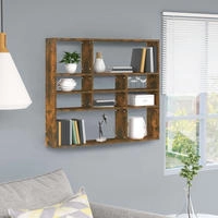vidaXL Wandregal R&auml;uchereiche 90x16x78 cm Holzwerkstoff