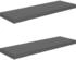 vidaXL Schweberegale 2 Stk. Hochglanz-Grau 80x23,5x3,8 cm MDF (323794)