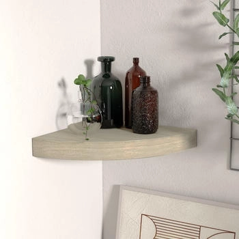 vidaXL Eck-Schweberegal Eichen-Optik 25x25x3,8 cm MDF (323904)