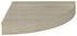 vidaXL Eck-Schweberegal Eichen-Optik 25x25x3,8 cm MDF (323904)