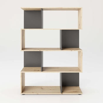 Mid.you Regal Grau Eiche Artisan 103x146x36 cm
