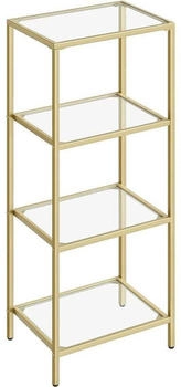 BOXXX Regal Gold Glas 4 F&auml;cher 40x95x30 cm