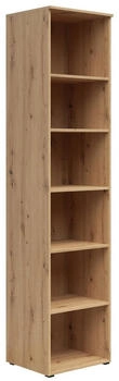 CarryHome Regal Eiche Artisan 5 F&auml;cher 45x195x40 cm