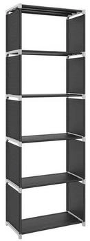 BOXXX Regalkombination schwarz 5 Fächer 50x180x30 cm