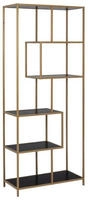 ACTONA GROUP B&uuml;cherregal Metallgestell, modernes Design, 5 Einlegeb&ouml;den,