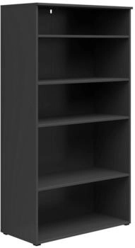 CarryHome Regal Graphit 4 Fächer 80x147x40 cm