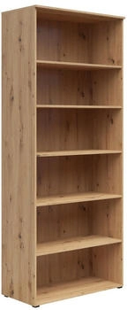 CarryHome Regal Eiche Artisan 5 F&auml;cher 80x195x40 cm