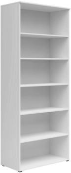CarryHome Regal wei&szlig; 5 F&auml;cher 80x195x40 cm
